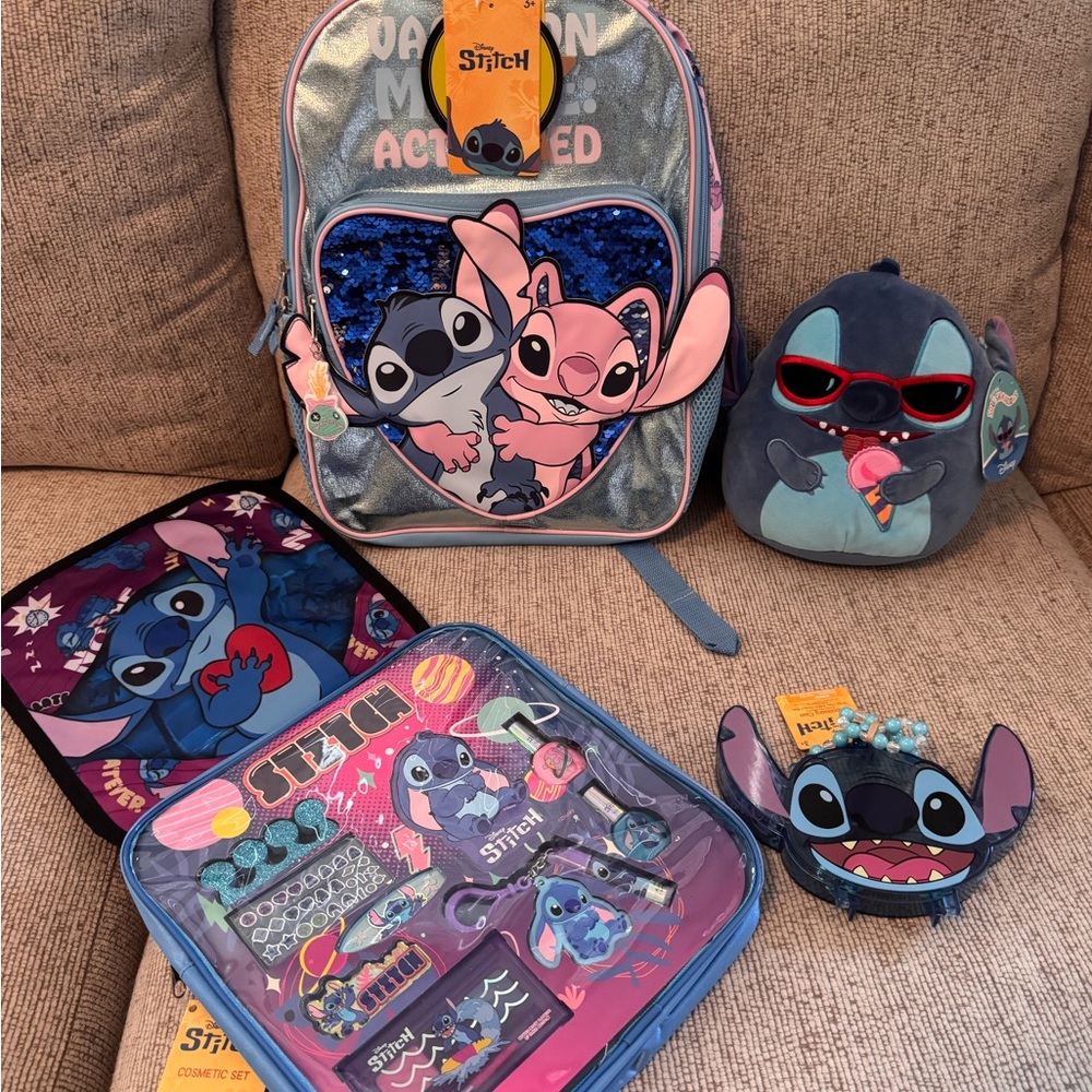 Stitch Backpack and Accessories Set